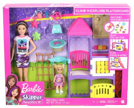 MATTEL - Barbie Chůva Na Hřišti Herní Set