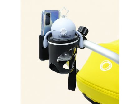 Držák na pití na kočárek s držákem na mobil