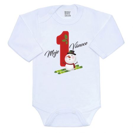 Body s potiskem New Baby Moje první Vánoce 68 (4-6m)