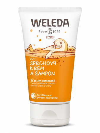 Weleda 2v1 sprchový krém a šampon Šťastný pomeranč 150ml