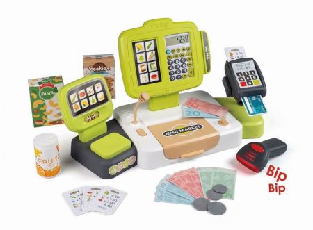 SMOBY - Pokladna elektronická s váhou zelenošedá