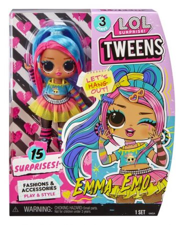 MGA - L.O.L. Surprise! Tweens panenka, série 3 – Emma Emo