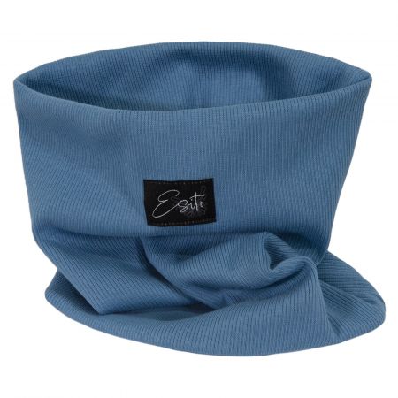 ESITO Dvojitý žebrovaný nákrčník Color - 48 / modrá