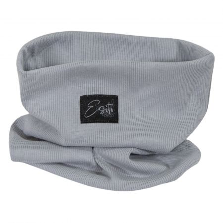 ESITO Dvojitý žebrovaný nákrčník Color - 44 / šedá