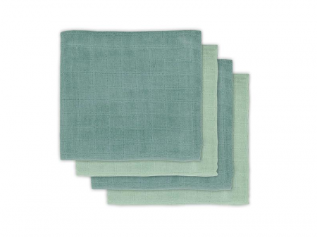 Jollein BAMBUSOVÉ PLENY (4KS) NATURE ASH GREEN, 70x70cm