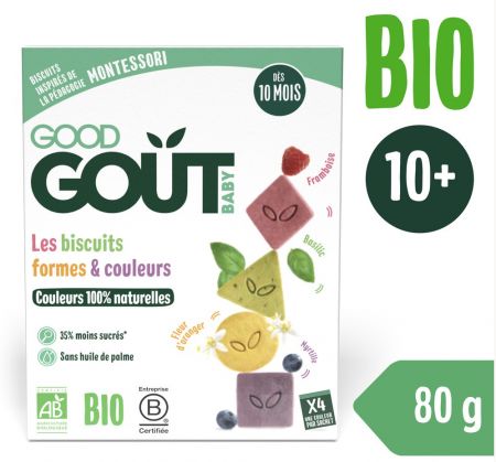 Good Gout BIO Sušenky barvy & tvary 80 g