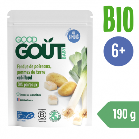 Good Gout BIO Pórek s brambůrkem a treskou 190 g