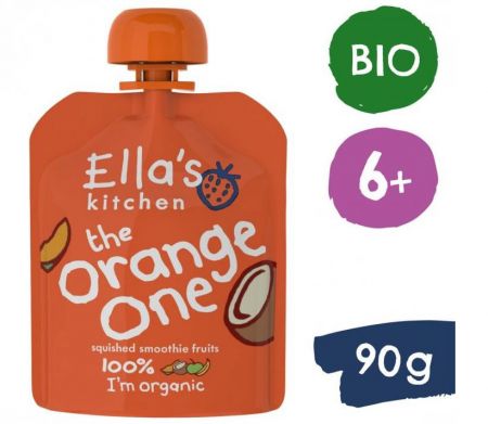 Ella's Kitchen BIO ORANGE ONE ovocné pyré s mangem (90 g)