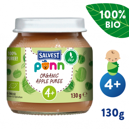 Salvest Sklenička Ponn BIO Jablko 100% (130 g) 4m+