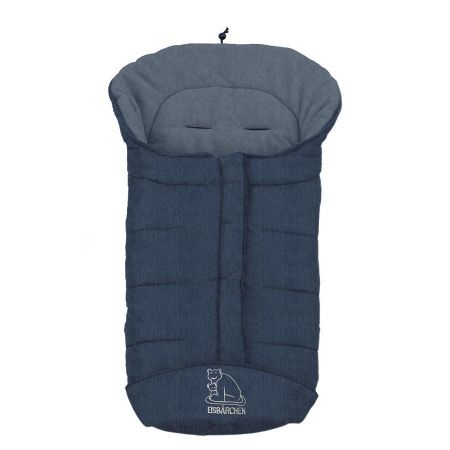 Eisbärchen zimní fusak Nylon/Fleece - modrý melír