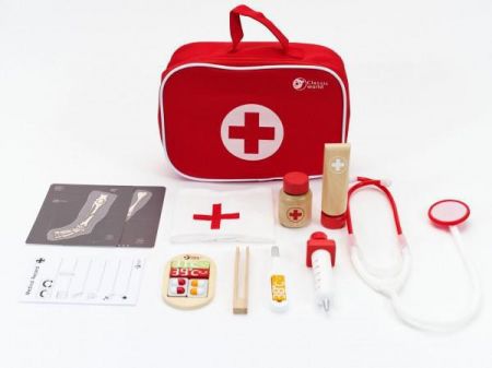 Teddies Sada doktor/lékař 19 ks dřevo/plast 