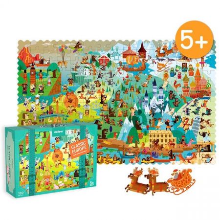 Mideer Puzzle set cesty kolem světa Evropa