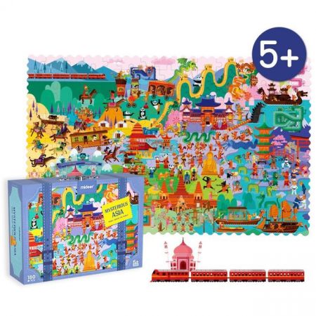 Mideer Puzzle set cesty kolem světa Asie