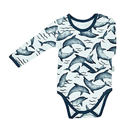 Nicol Kojenecké bavlněné body s dlouhým rukávem Dolphin Vel. 74