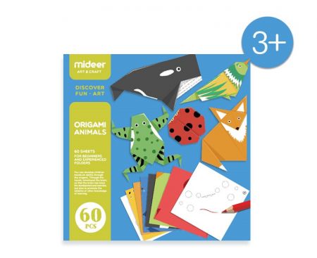 Mideer Origami set 60 ks - zvířátka