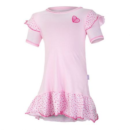 Little Angel (DITA) Tunika tenká kanýr KR Outlast® - růžová baby/růžová-puntík lesk Vel. 116