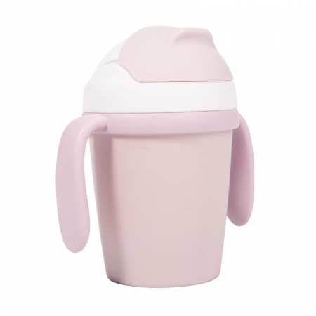 Bo Jungle Hrníček se slámkou CPLA 250 ml Pink
