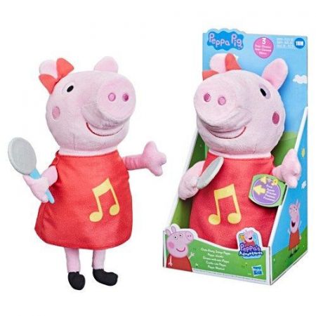 Hasbro Prasátko Peppa Plyšová Peppa Zpívající a chrochtací