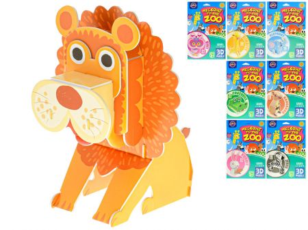Puzzle 3D pěnové divoká zvířata