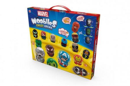TM Toys Wooblies bojová aréna s 2 turbo vystřelovači magnetické postavičky