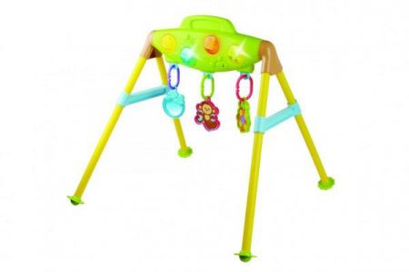 Teddies Hrazda pro děti plast s chrastítky na baterie se zvukem se světlem